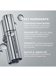 Wonderskin Wonderskin Lip Oil - Lip Rehab Serum Oil, Hydrating and Moisturizing Clear Lip Oil for Dry Lips - Natural, Vegan and Non-sticky Lip Gloss Oil  - Image 4