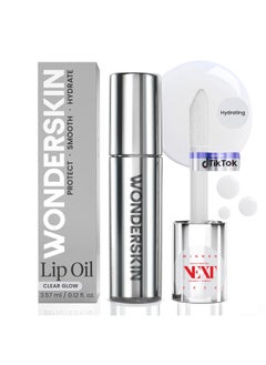 Wonderskin Wonderskin Lip Oil - Lip Rehab Serum Oil, Hydrating and Moisturizing Clear Lip Oil for Dry Lips - Natural, Vegan and Non-sticky Lip Gloss Oil  - Image 1