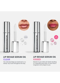 Wonderskin Wonderskin Lip Oil - Lip Rehab Serum Oil, Hydrating and Moisturizing Clear Lip Oil for Dry Lips - Natural, Vegan and Non-sticky Lip Gloss Oil  - Image 5