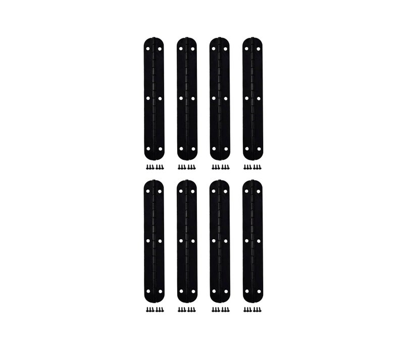 QCAA Solid Brass 180 Degree Wooden Jewery Box Hinge Cabinet Closet Hinge 102mm x 18mm402 x 071 Matte Black Made in Taiwan 4 Pack - Image 2
