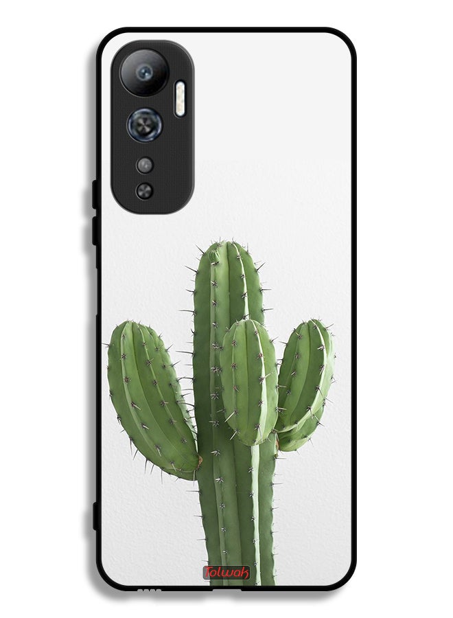Tolwak غطاء واقي لهاتف إنفينكس هوت 20 4G بنبات الصبار - Image 2