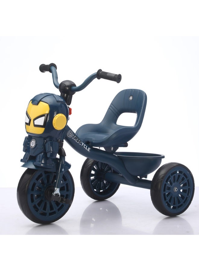 Kids Tricycle with Music, Lights & Rear Basket 25-603B