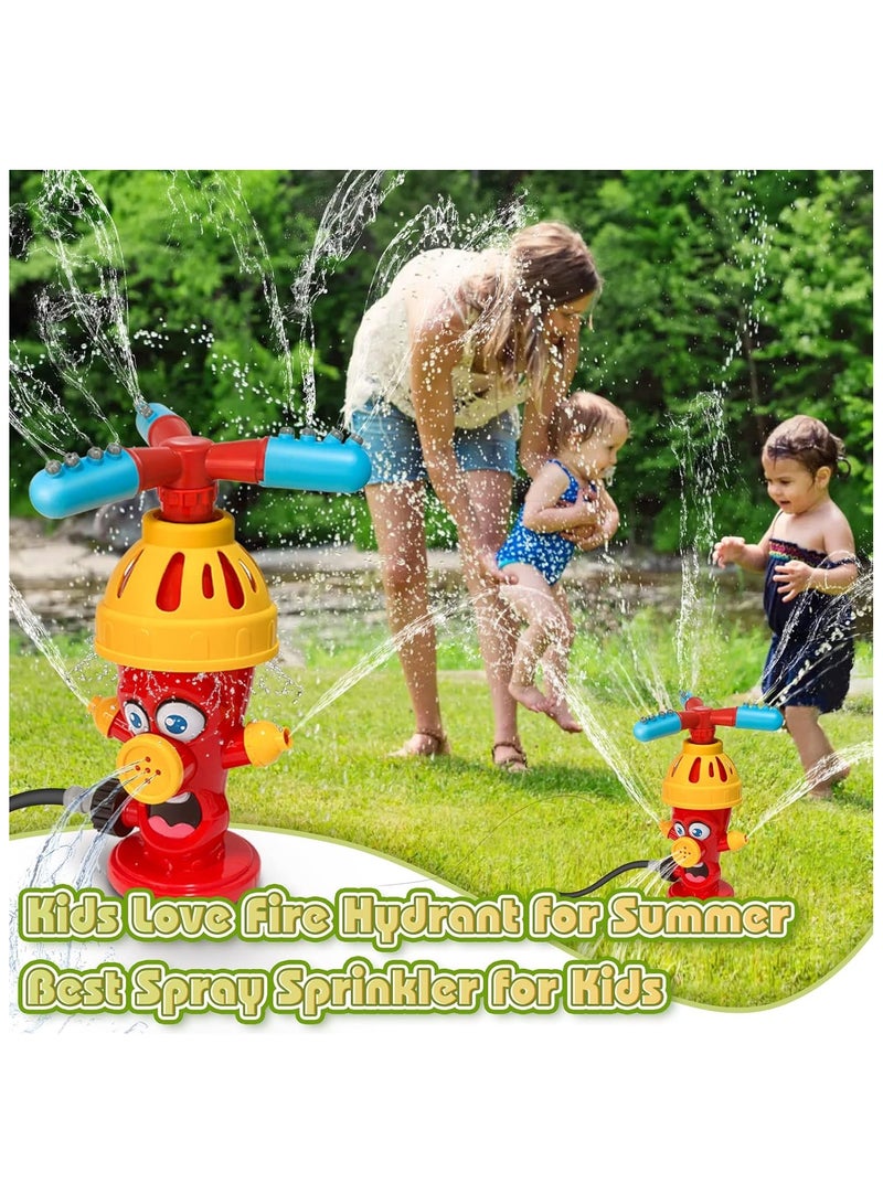 Water Sprinklers Outdoor Toy for Kids, Garden Sprinkler Adjustable 360 Degree Rotation Lawn Sprinkler ，Outdoor Garden Patio Large Area Coverage Multiple，Fire Hydrant Toddler Play Equipment Outside Activities Fun Toys for ages 3+ Boys Girls Gifts  - Image 2