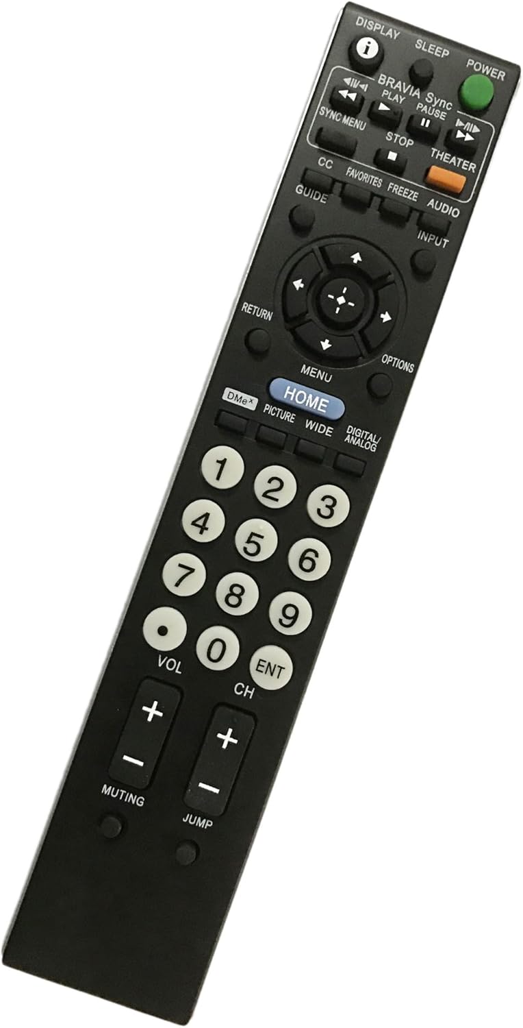 Replacement Remote Control for Sony KDL-46Z4100 KDL-46Z4100/B KDL-40EX40B Bravia LCD HDTV