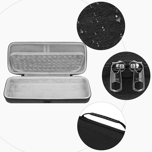 GEEKRIA 60% Compact Keyboard Case, Hard Shell Travel Carrying Bag for 61 Keys Computer Keyboard, Compatible with SteelSeries Apex Pro Mini, Razer Huntsman Mini, RK Royal KLUDGE RK61 - Image 2