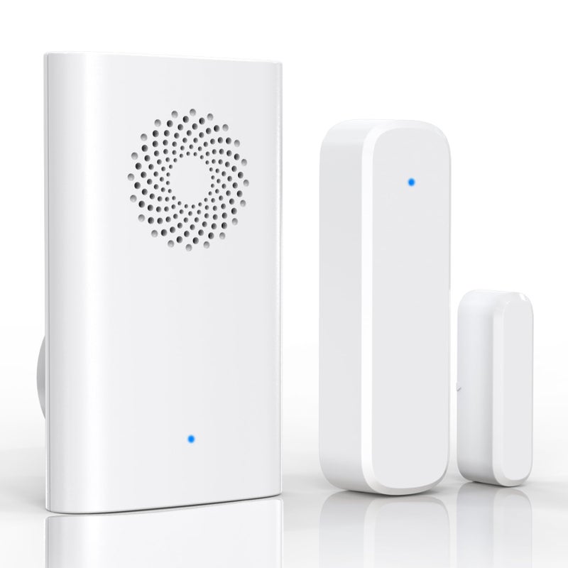 AMHEY Wireless Door Sensor Chime, Door Open Alarm When Entry Business/Office/Store (500ft Range 51 Ringer Adjustable Volume) Home Alert Bell for Kid/Toddler Safety - Image 1