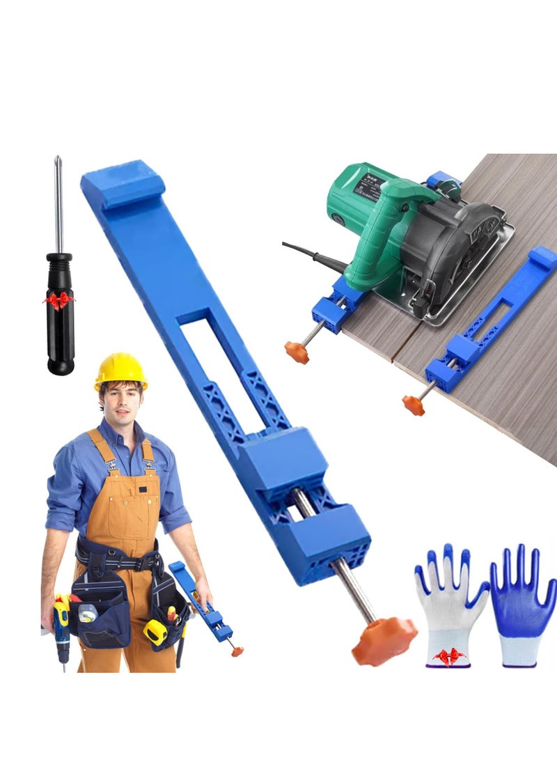 Generic Adjustable Cutting Machine Base Guide Electric Circular Saw Milling Positioning Clamp  Precision Wood Cutting Guide  Woodworking Tools  - Image 1