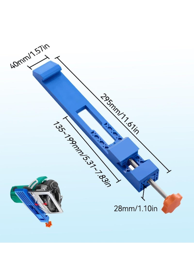 Generic Adjustable Cutting Machine Base Guide Electric Circular Saw Milling Positioning Clamp  Precision Wood Cutting Guide  Woodworking Tools  - Image 2