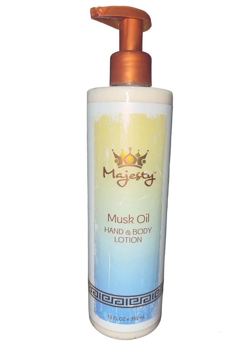 Majesty Hand and Body Lotion Musk Oil 355 ml - Image 2