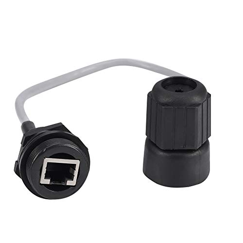 ANMBEST 5PCS M25 RJ45 Waterproof Cat5/5e/6 8P8C Connector IP67 Ethernet LAN Cable Connector Double Head with Shield Cat5E Network Cable Outdoor LAN Coupler Adapter Male to Female - Image 2