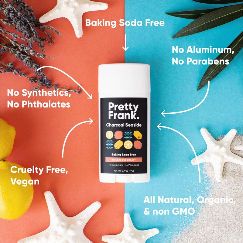 Pretty Frank Natural Aluminum-Free Deodorant Stick, Baking Soda-Free, Lavender (1-Pack) | Sensitive Skin Friendly, Effective Odor Control for Women & Men, Organic Ingredients and Essential Oils - Image 2