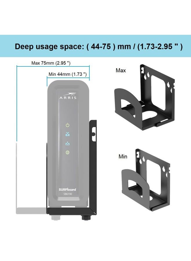 Beiyier Cable Box Mount and Adjustable Wall Mount for Small Wide Devices, Like Streaming Media Devices, DVD Players and Boxes（CableBoxM - Image 3