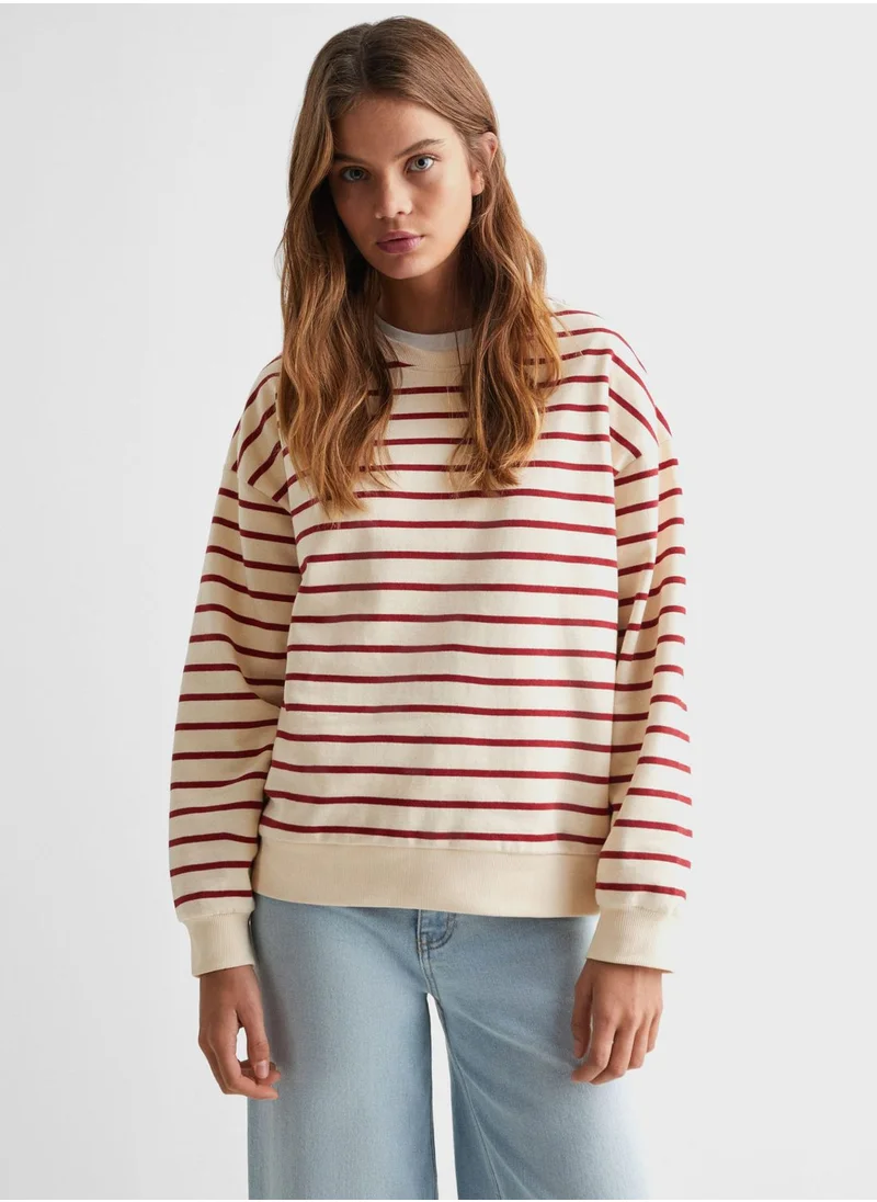 مانجو Youth Striped Sweatshirt