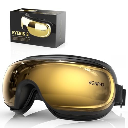 RENPHO Eyeris 3 Eye Massager with Heat and Cooling FSA Eligible HSA Birthday Valentines Day Gifts for Women Men Her Him Voice Control Eye Mask for Migraines Eye Care with Massage Reduce Dry Eyes