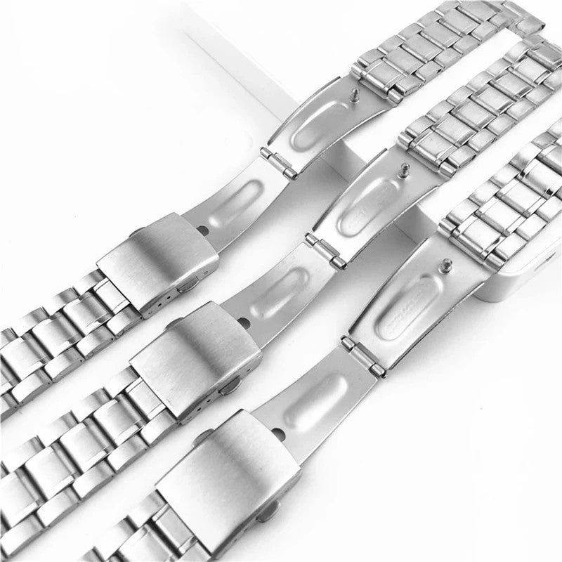 Bluejw Replace Your Watch Strap with 18mm 20mm 22mm Stainless Steel Metal Link Bracelet – Silver Replacement Watch Band for Men and Women - Image 5