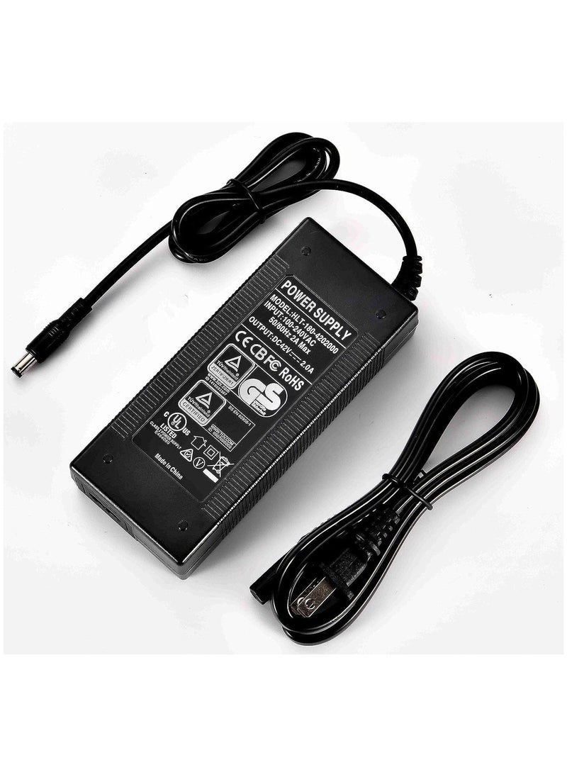 شاحن سكوتر كهربائي 42 فولت، 2 أمبير، مناسب فقط لـ Gotrax.GXL V2.Apex.Xr Ultra.XR Elite.G3.G4.GMAX Ultra.Vibe. - Image 2