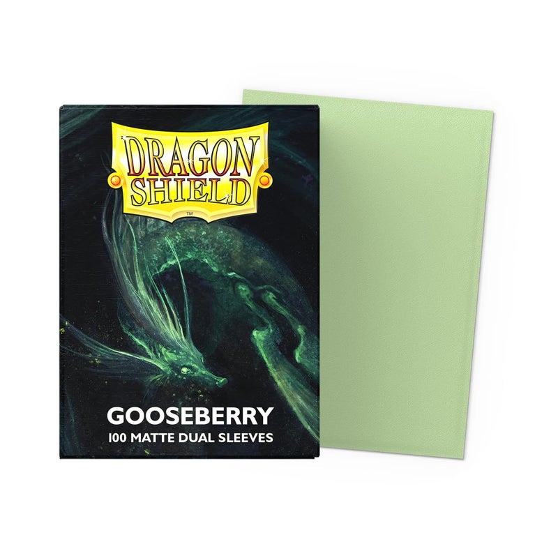 Dragon Shield | Matte Dual Standard Size Card Sleeves | 100 CT - Smooth & Tough Premium TCG Sleeves - Compatible with Pokemon, Flesh & Blood, One Piece & Magic the Gathering | Gooseberry - Image 2