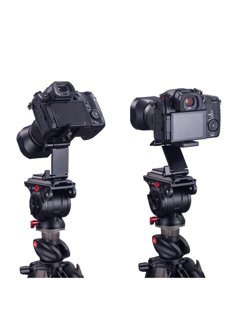 KASTWAVE - Universal Flex Tilt Head Z Mount Bracket, Tripod Head Quick Release Plate Mounting for Monopod Slider Rail Cage Rig Stabilizer Gimbal for DSLR Camera for Canon, for Nikon, for Sony, for Panasonic - Image 1
