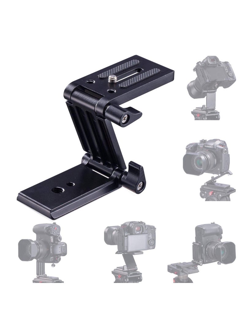 KASTWAVE - Universal Flex Tilt Head Z Mount Bracket, Tripod Head Quick Release Plate Mounting for Monopod Slider Rail Cage Rig Stabilizer Gimbal for DSLR Camera for Canon, for Nikon, for Sony, for Panasonic - Image 1