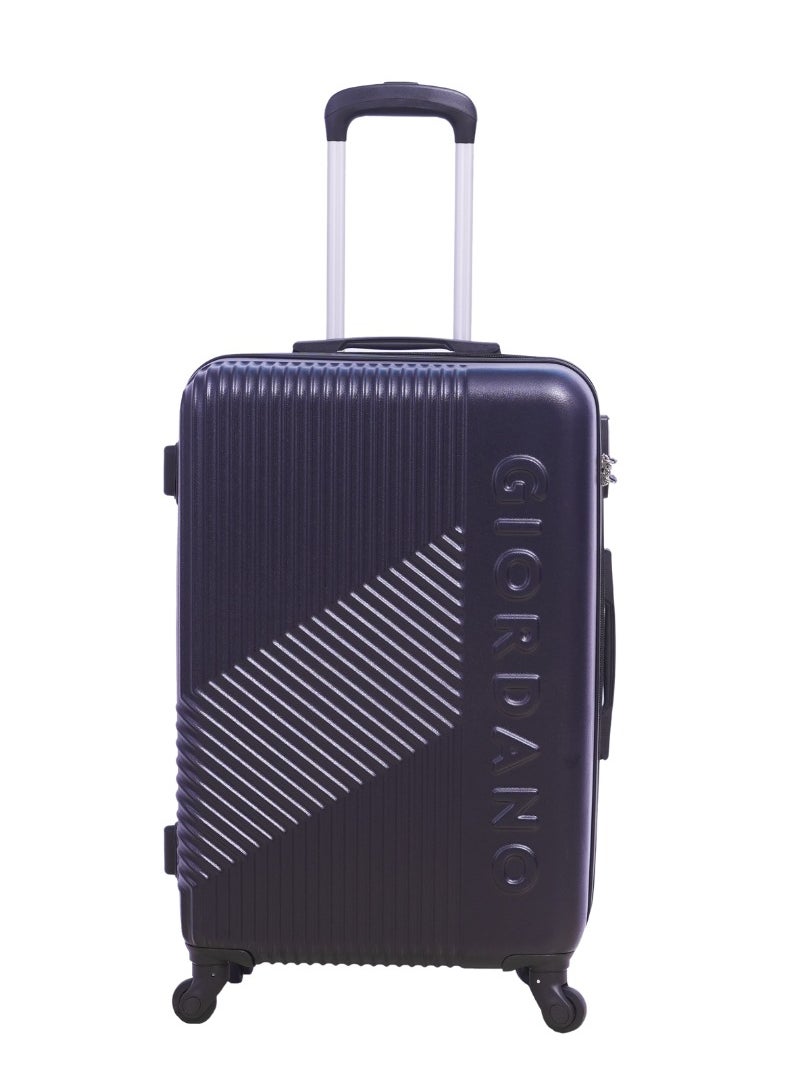GIORDANO - GIORDANO Logo Series Check-In Large Suitcase Navy Blue, ABS Hard Shell Lightweight Durable 4 Wheels Luggage Trolley Bag 28" With Secure 3 Digit Number Lock. - Image 1