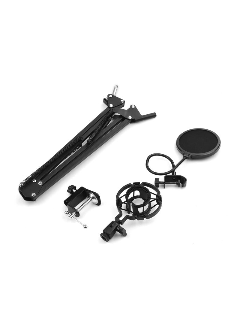 Generic - Adjustable Foldable Microphone Stand with Shock Proof Holder - Image 1