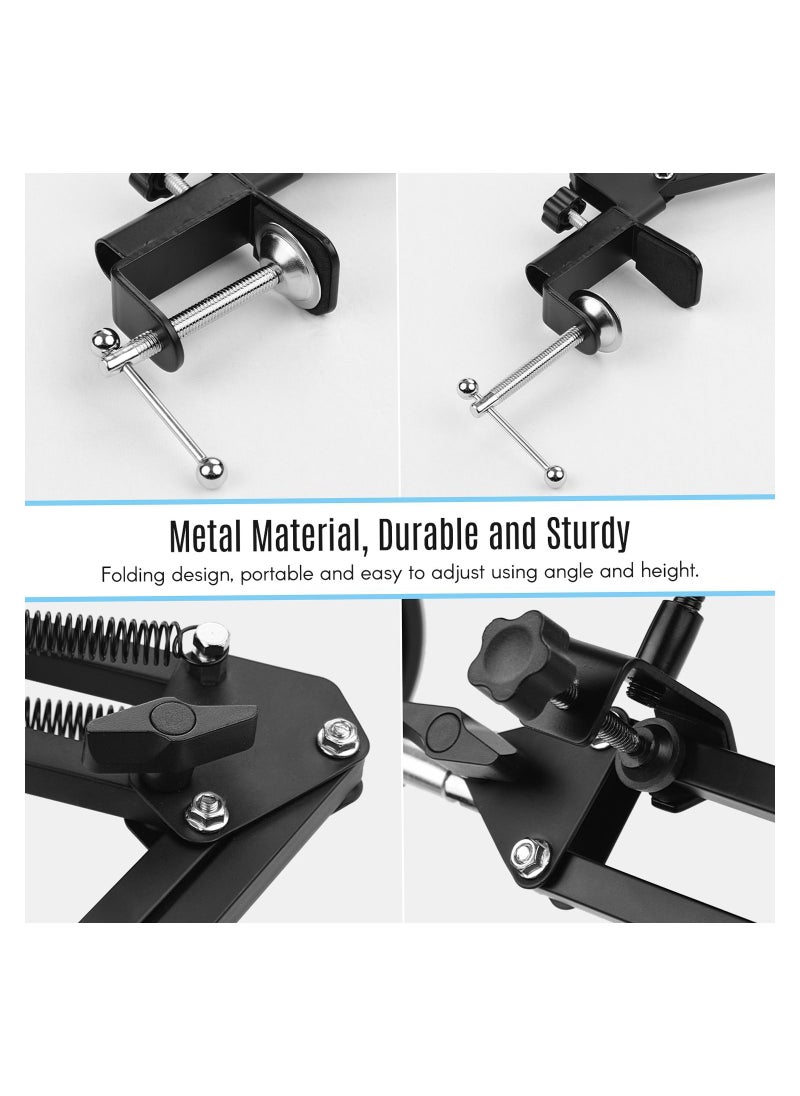 Generic - Adjustable Foldable Microphone Stand with Shock Proof Holder - Image 1