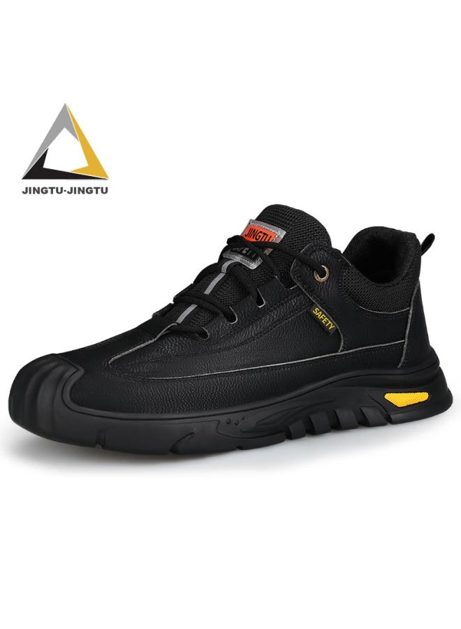 Jingtu Safety Shoes For Men, Steel Toe Cap, Puncture-resistant, Breathable, Wear-resistant, Ultra-light Work Shoes, Summer, 0253-j, Size 37