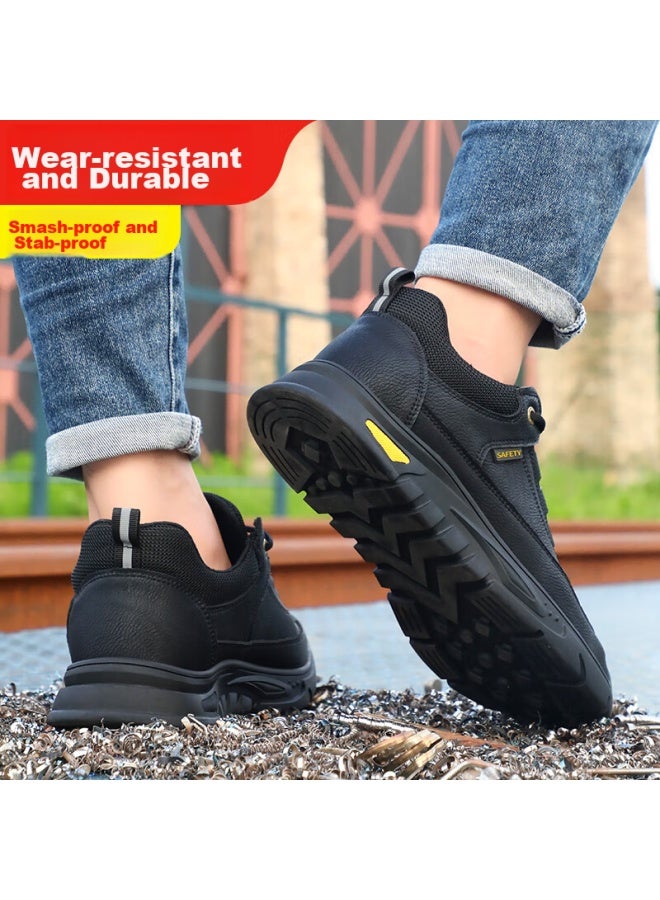 Jingtu Safety Shoes For Men, Steel Toe Cap, Puncture-resistant, Breathable, Wear-resistant, Ultra-light Work Shoes, Summer, 0253-j, Size 37