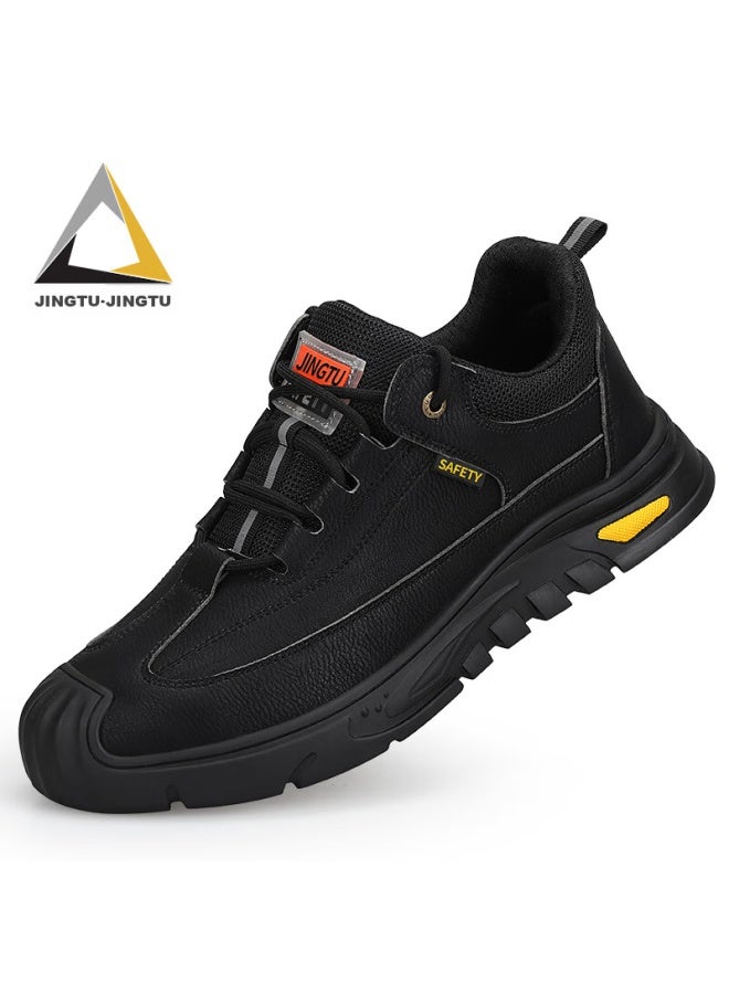 Jingtu Safety Shoes For Men, Steel Toe Cap, Puncture-resistant, Breathable, Wear-resistant, Ultra-light Work Shoes, Summer, 0253-j, Size 37