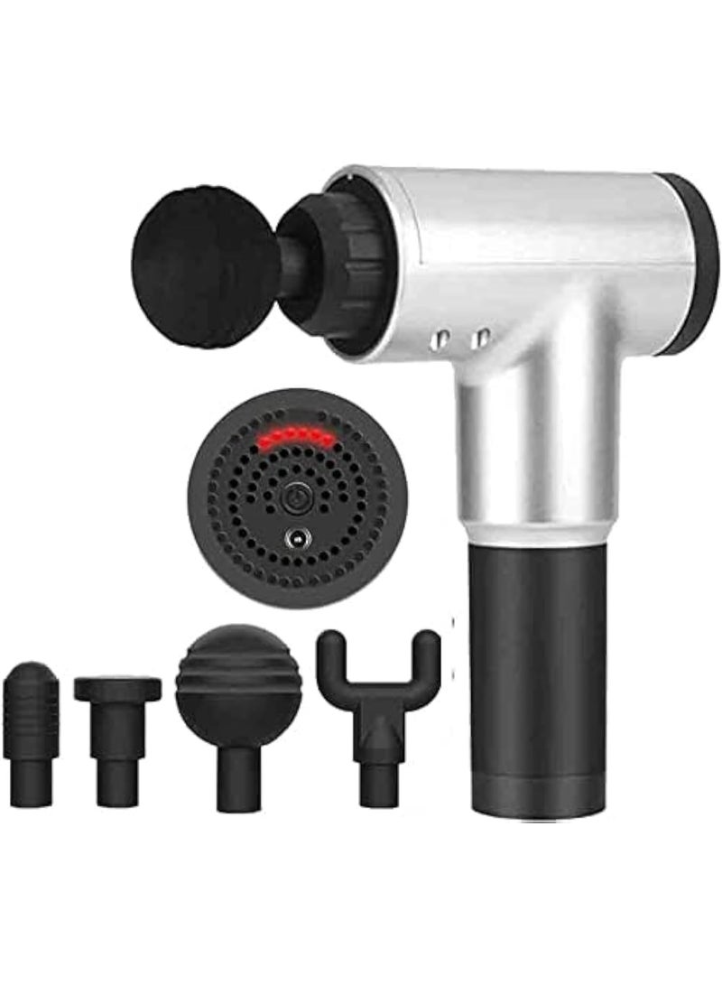 Massage Gun – 6 Speeds, 4 Interchangeable Heads – Deep Tissue & Myofascial Massage - Image 1