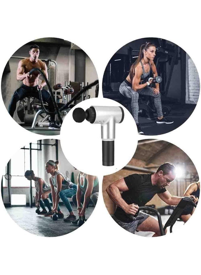 Massage Gun – 6 Speeds, 4 Interchangeable Heads – Deep Tissue & Myofascial Massage - Image 2