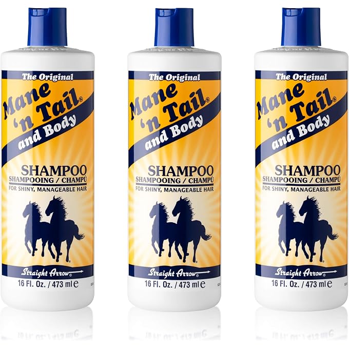 Mane 'n Tail Original Formula For Thicker Fuller Hair 16 oz (3 pack Shampoo), White - Image 1