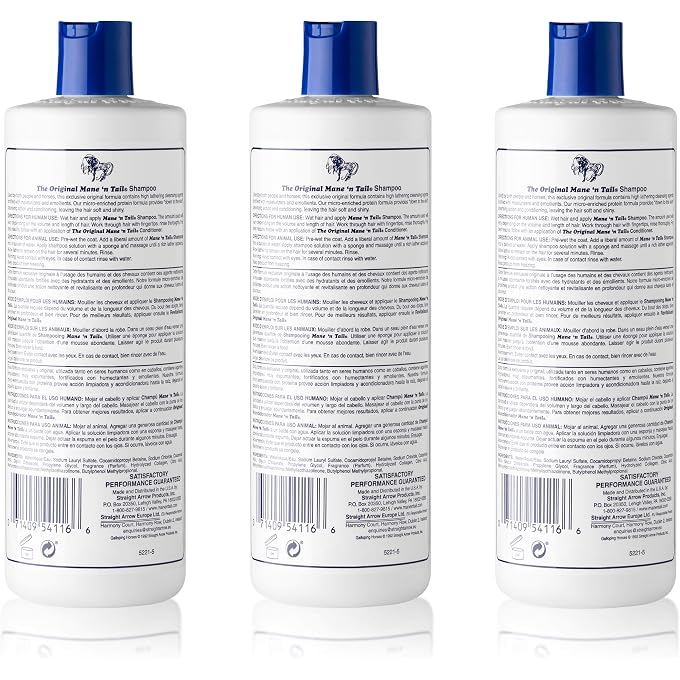 Mane 'n Tail Original Formula For Thicker Fuller Hair 16 oz (3 pack Shampoo), White - Image 2