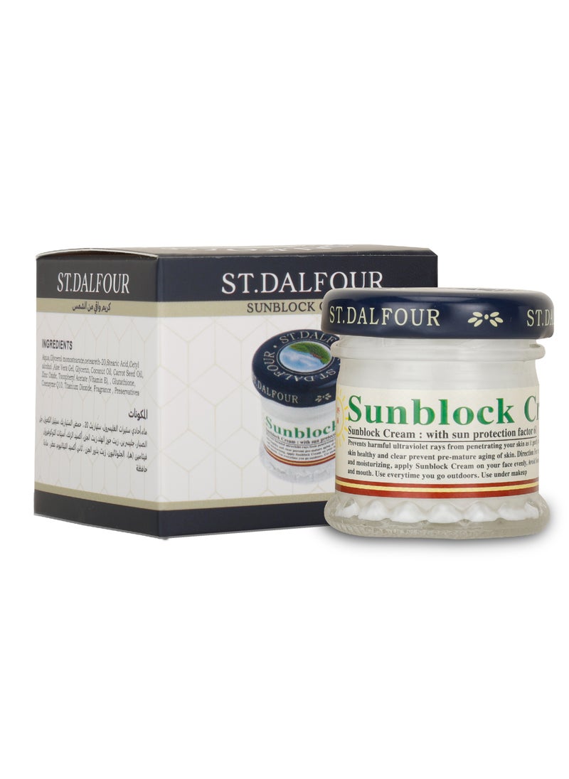 St.Dalfour - ST.DALFOUR Sunblock Cream SPF 60 PA++ - 1 x 30 ml (For All Skin Types) - Image 1