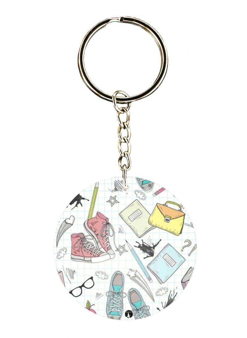 RKN Random Things Printed Keychain