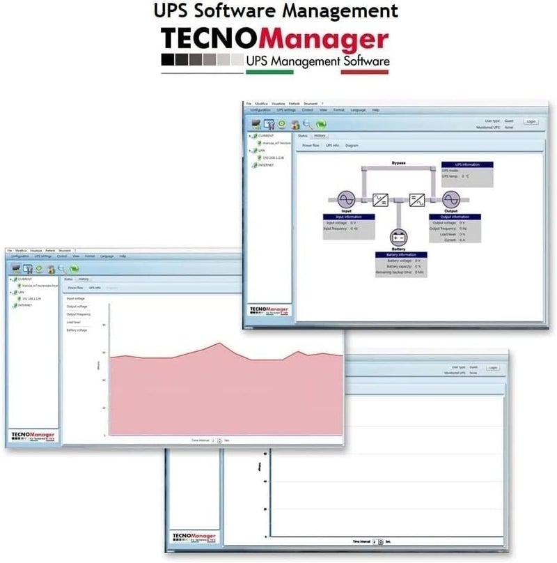 Tecnoware Power Systems 1 Tecnoware UPS ERA PLUS 2600 TOGETHER ON - الطاقة 2600 VA - مخرجات IEC - مدة تشغيل تصل إلى 50 دقيقة مع جهاز كمبيوتر واحد أو 150 دقيقة مع مودم وراوتر - Image 2