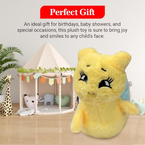EITHEO Baby Stuffed Animal Plushie – 25 cm Huggable Soft Teddy Plush Toy for Kids, Girls & All Ages, Adorable Cuddly Stuffed Toy, Multicolor (Snail Yellow) - Image 2