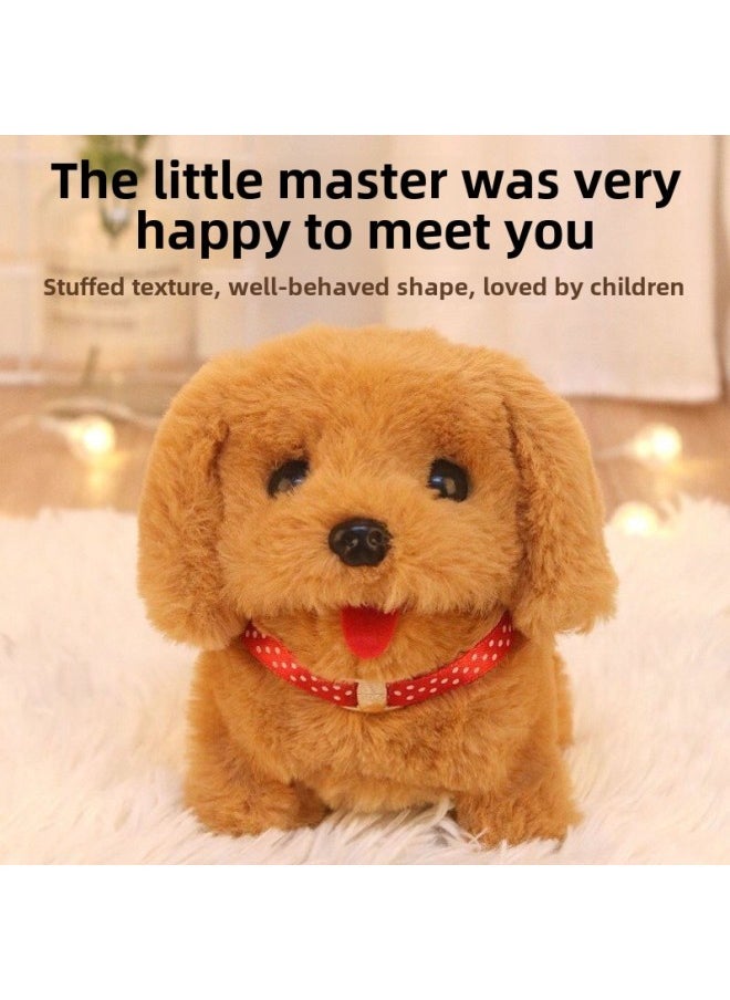 Children's Toy Dog Walking Can Call Simulation Electric Plush Puppy Can Sound Intelligent Pet Dog Girl Gift-Color:Electric  No Battery  - Image 4