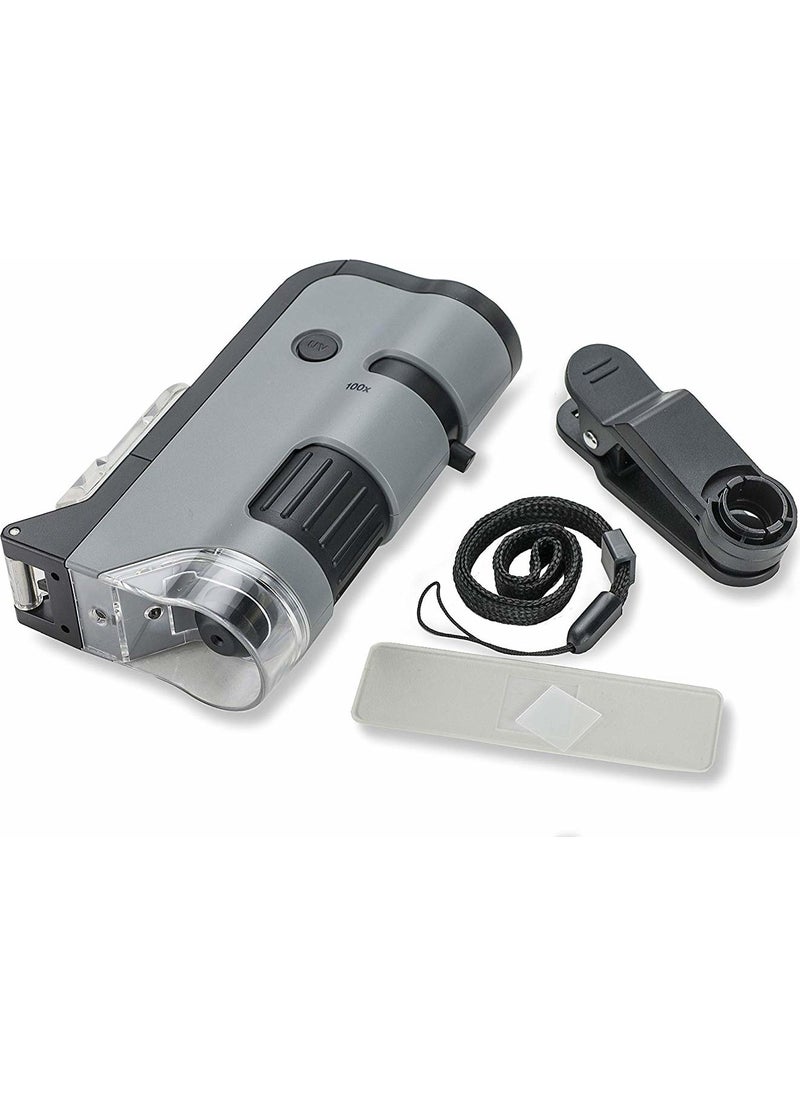 Carson Microflip 100 x 250X Pocket Microscope with LED and UV Light  - Image 4