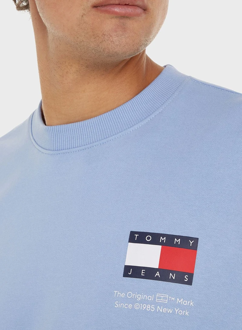 TOMMY JEANS Monogram Crew Neck Sweatshirt