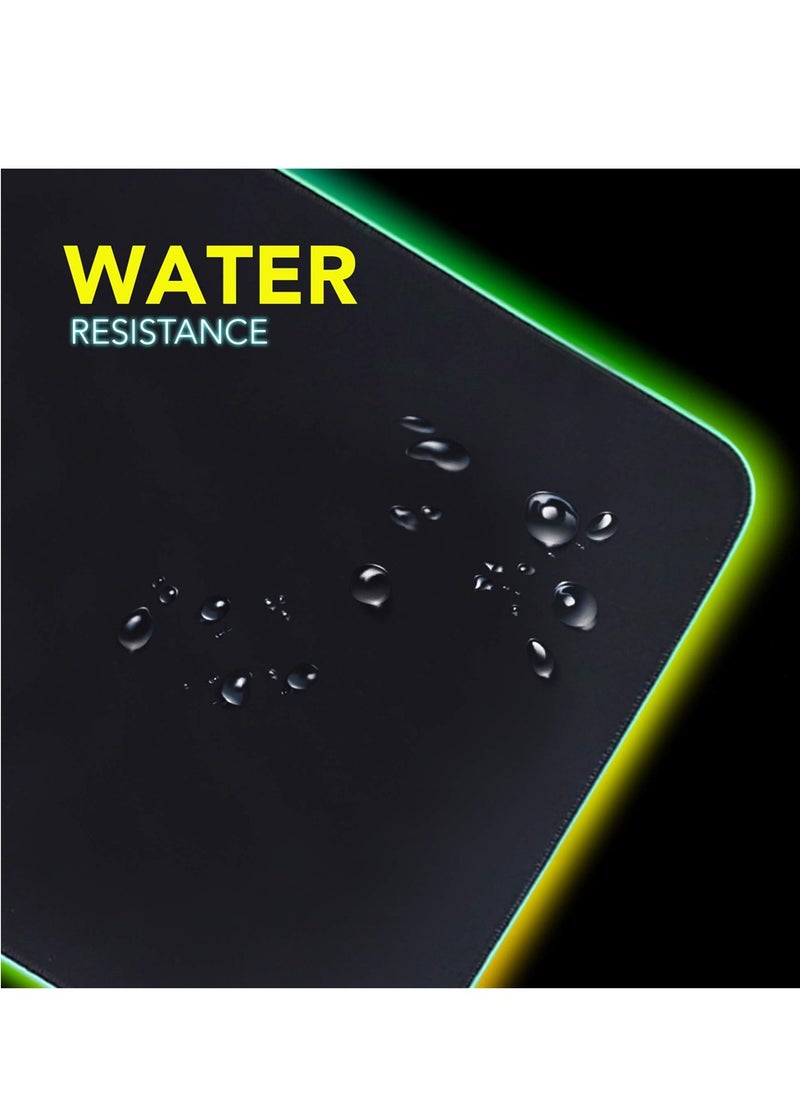 Excefore - Mouse Pad, Gaming Large Mouse Pads for Keyboard and Mouse Extended RGB Mouse Mat, 10 Lighting Modes, Waterproof, Non-Slip Rubber Base Mousepads for Desk Computer PC Laptop (31.4 X 12 Inch) - Image 1