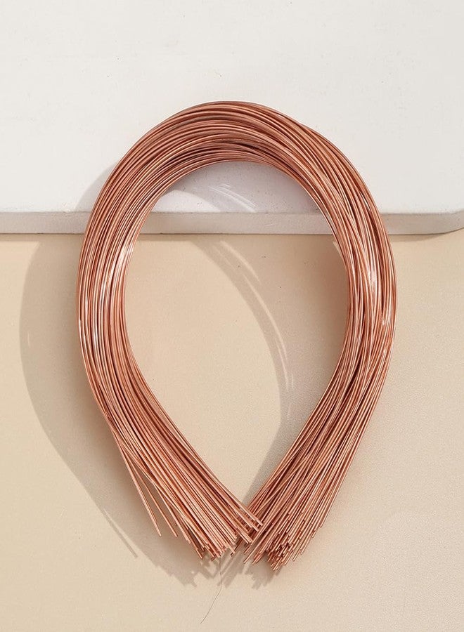 Elandy إيلاندي 50 قطعة من النحاس عرض 1.2 مم أشرطة رأس معدنية بسيطة رفيعة بالجملة لرباط الشعر سلك فارغ لأطر أشرطة الشعر لملحقات الشعر للرجال والنساء - Image 5