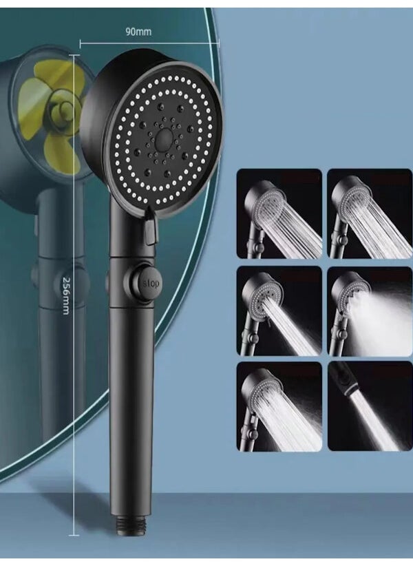 FAWER Faucet & Shower 5-Function Turbo Fan, Braided Hose, Articulated Shower Set - 409PRV  - Image 4
