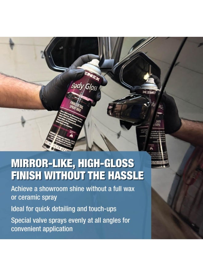 Zenex Zenex Body Gloss Final Detail Spray Wax - High Gloss Detail Car Cleaner & Wax | Wet-Look Showroom Shine | Safe For Interior & Exterior Surfaces | For Cars, Trucks, RVs, & More | 13.75 oz (2 Pack)  - Image 3