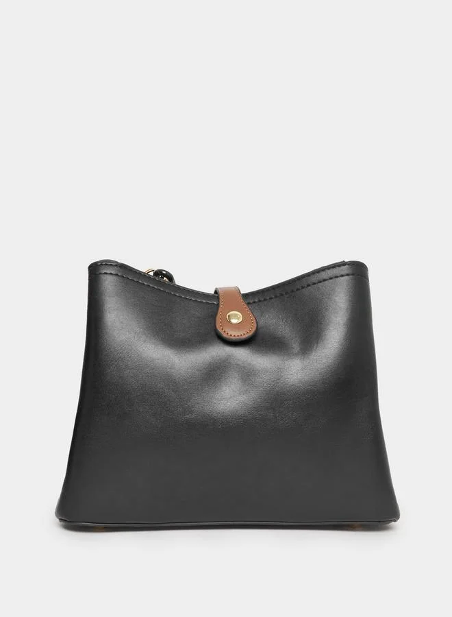 Styli Textured Tote Bag with Detachable Strap
