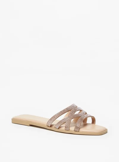 Celeste WomenS Embellished SlipOn Flat Sandals