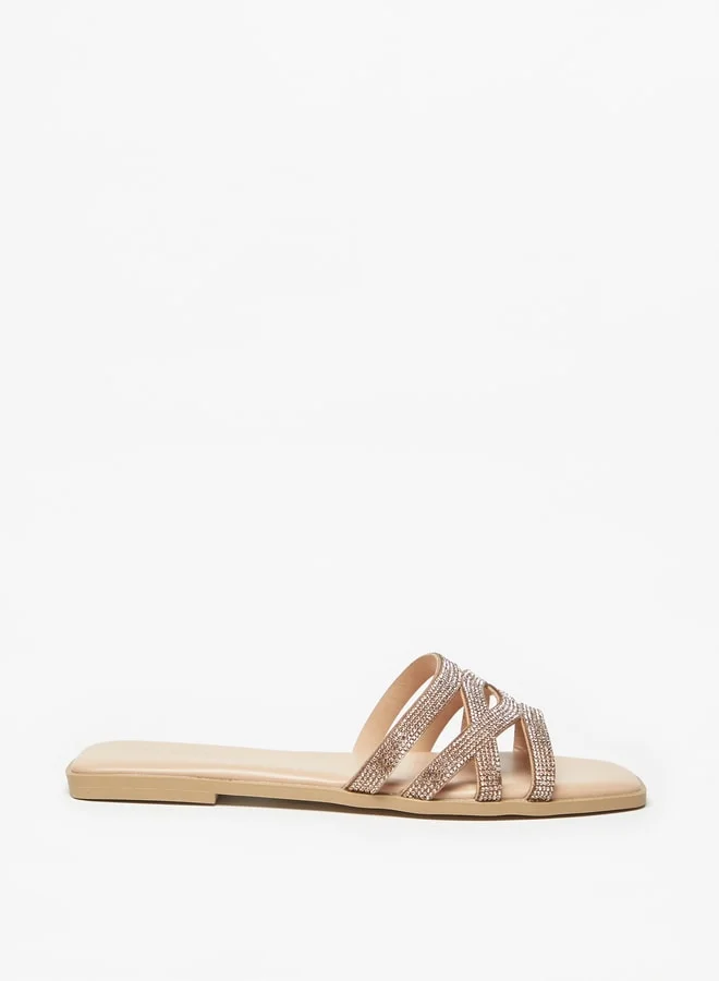Celeste WomenS Embellished SlipOn Flat Sandals