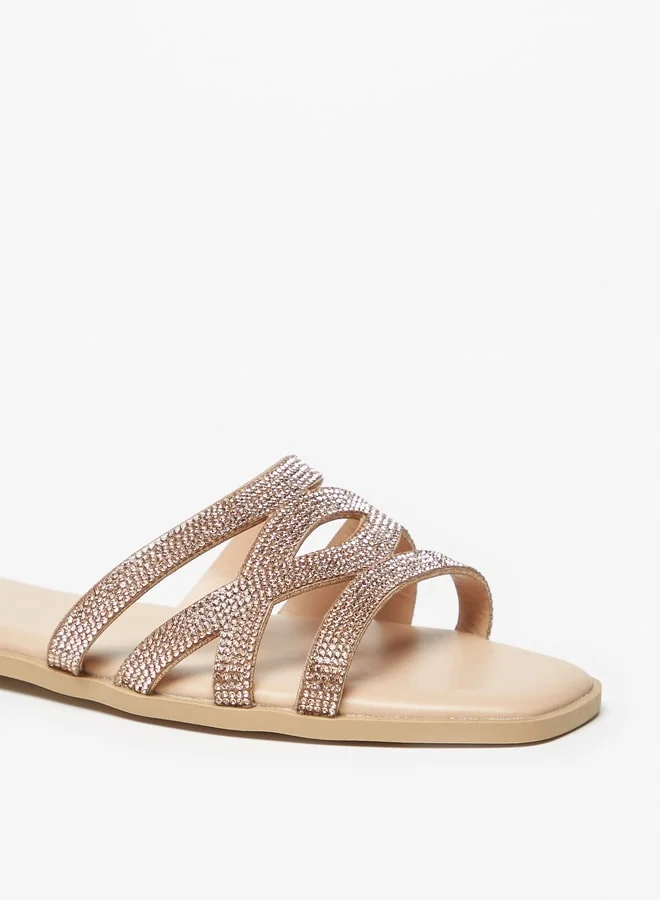 Celeste WomenS Embellished SlipOn Flat Sandals