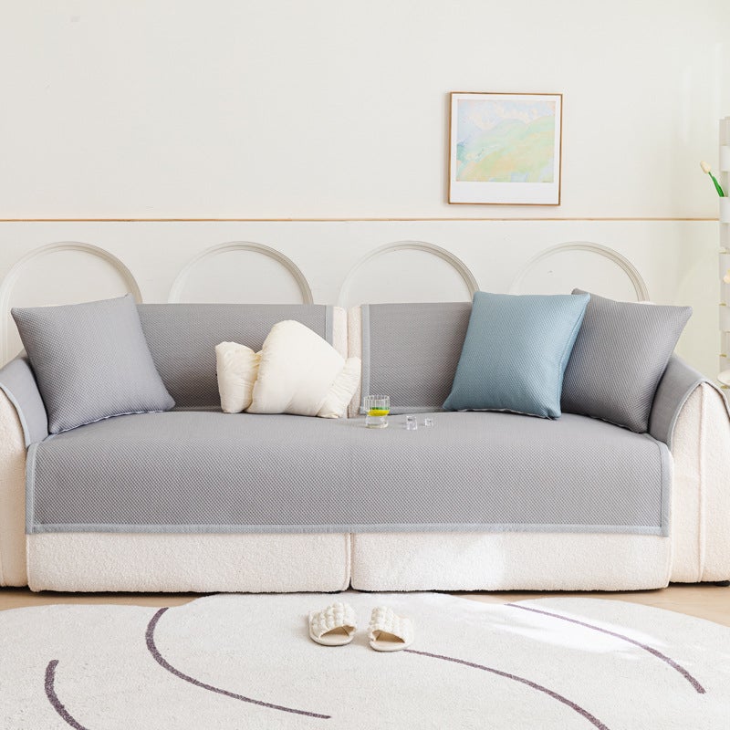 All-Season Sofa Cushion Model Ice Bean Sofa Seat Cushion Light Luxury High-End Feel Cover Cloth Home Furnishings - Image 1