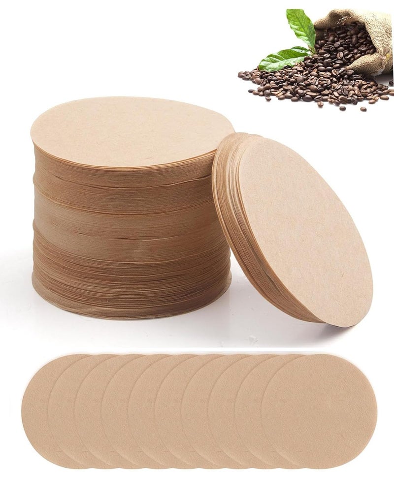 INOCEAN 500 PCS Coffee Filter Paper, Filter Coffee, Premium Filter Paper for AeroPress, 60mm Diameter, Compatible with Coffee Filter Brewing, Ideal for Home, Office & Outdoor Use - Image 1
